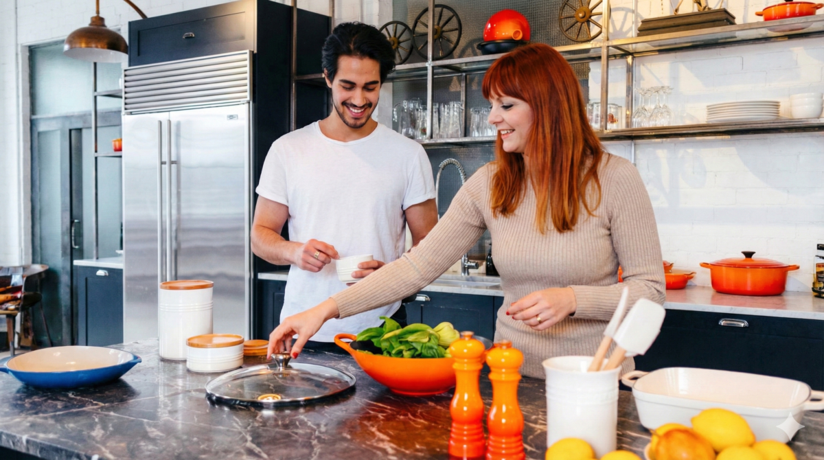 Couple cooking 3 Couple cooking 3